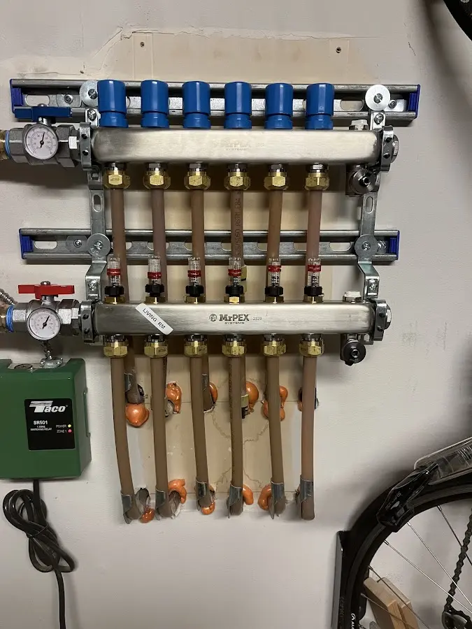 Plumber performing Gas Leak Detection at a residential property in Coolidge